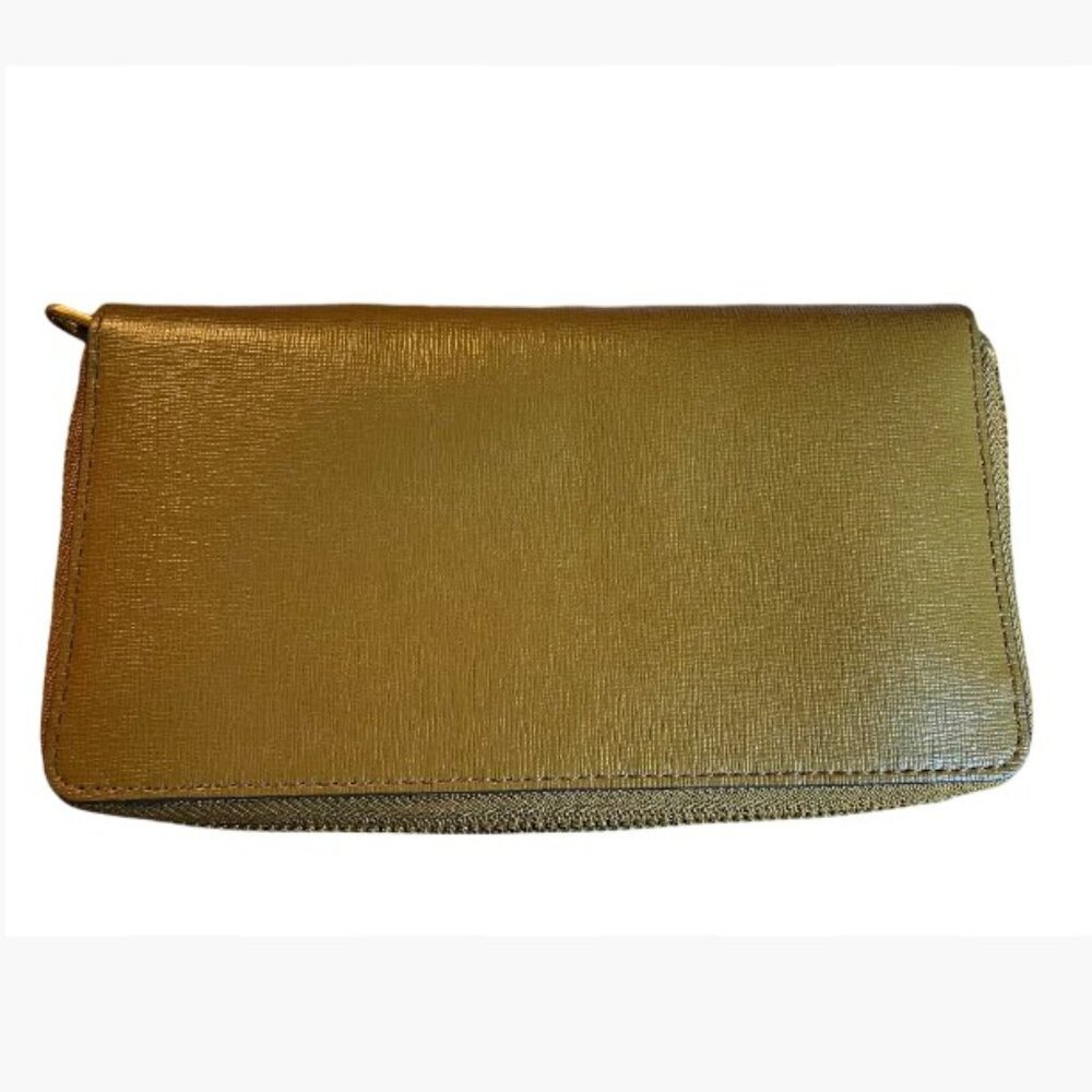 Tory Burch Robinson Zip-Around Continental Wallet Saffiano Leather EUC/Like New - Picture 6 of 10